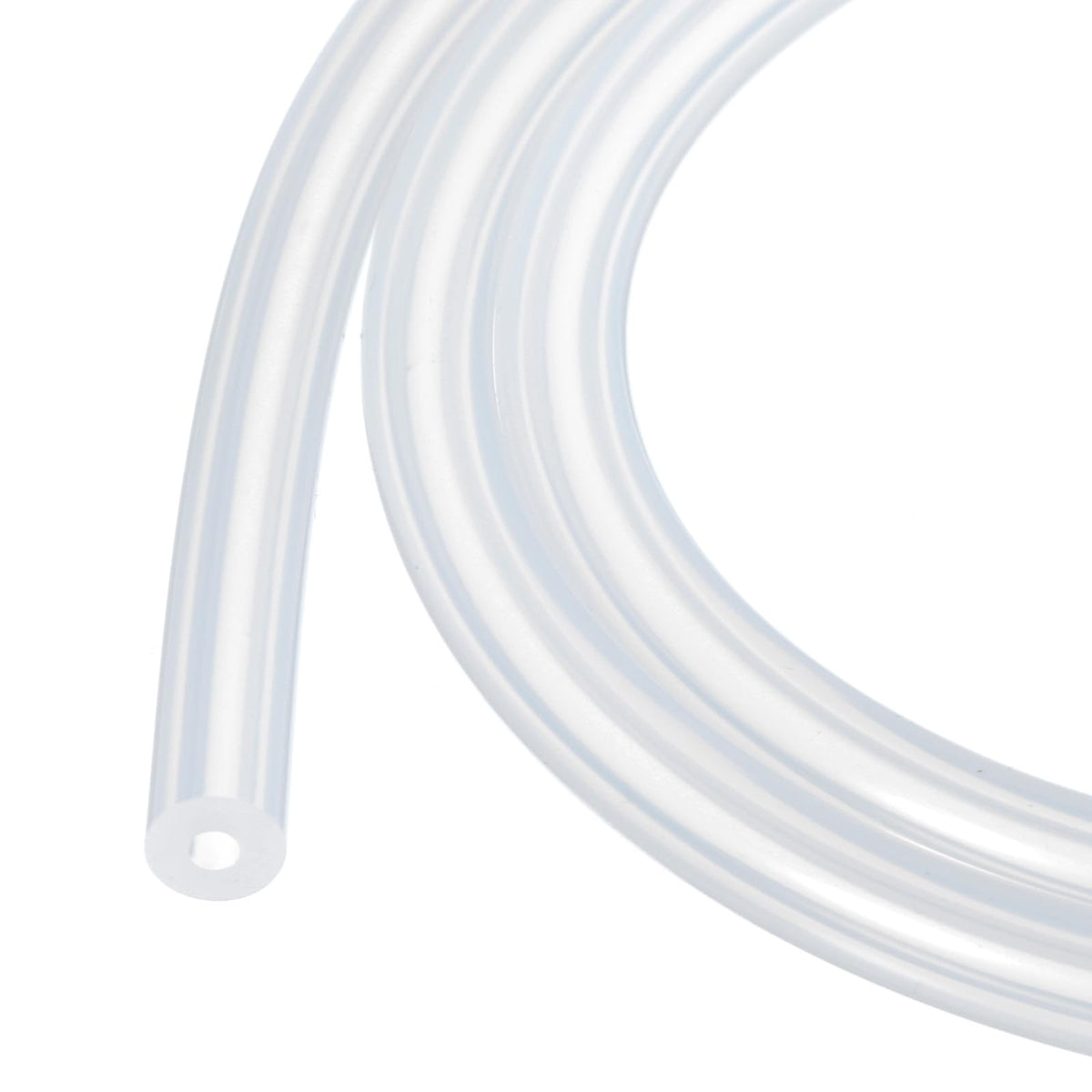 3.3ft Silicone Tubing 4mm ID 6mm OD Clear Industrial Plastic Tubing Pure Silicone Hoses for Pump Siphoning Draining Irrigation Brewing, 1/4"