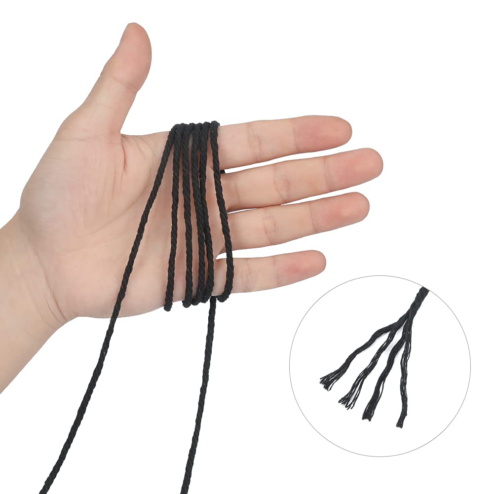 jijAcraft 4MM White Macrame Cord: 100M Cotton String Twine for Crafts