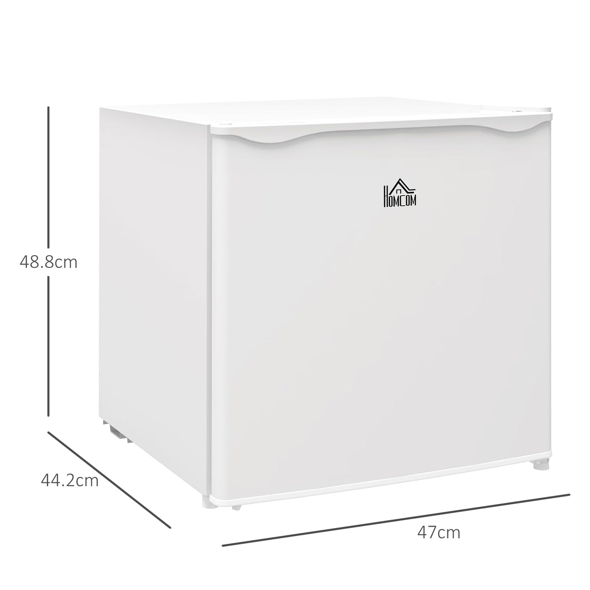 HOMCOM Tabletop Mini Freezer, 35L Capacity, Reversible Door, Silver Tone