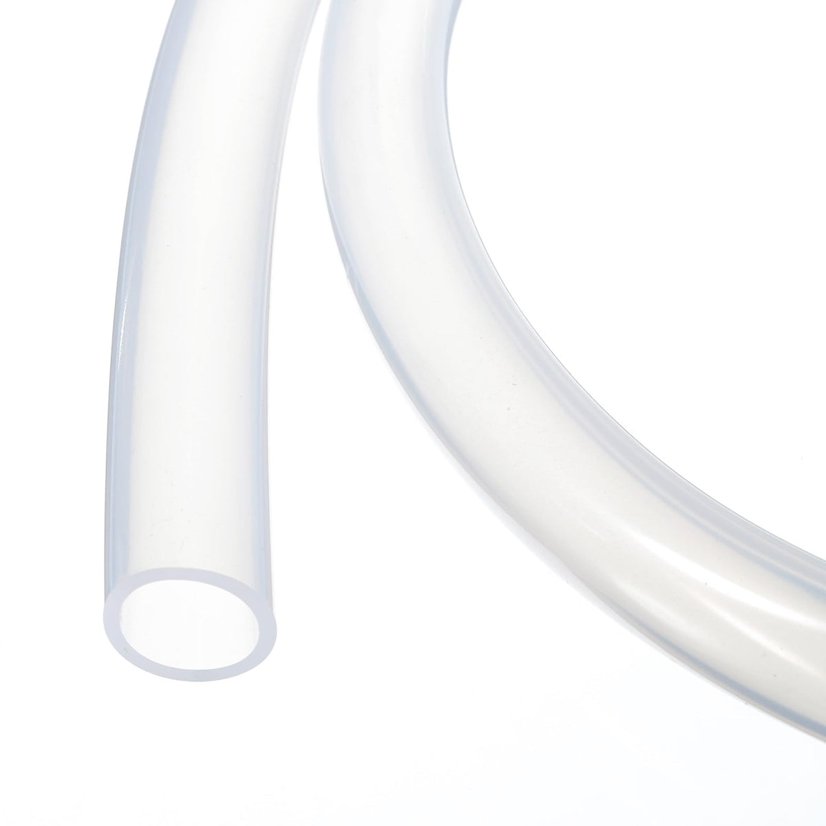 3.3ft Silicone Tubing 4mm ID 6mm OD Clear Industrial Plastic Tubing Pure Silicone Hoses for Pump Siphoning Draining Irrigation Brewing, 1/4"