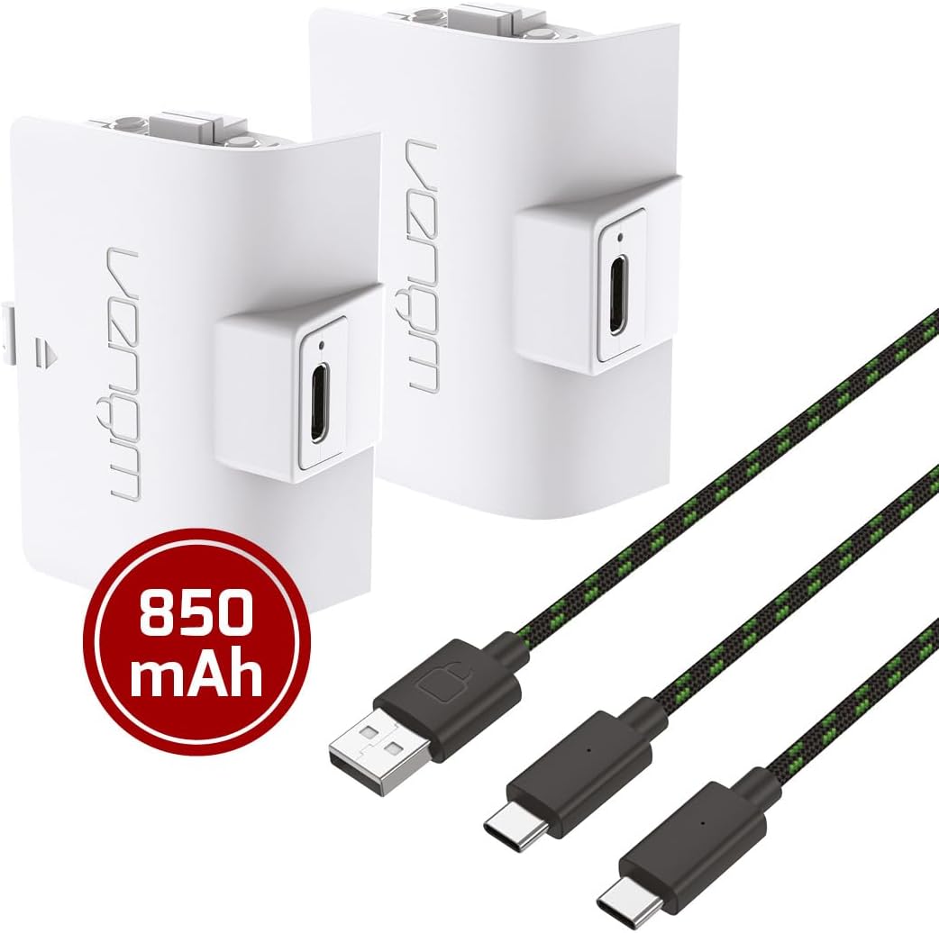 Venom Rechargeable Battery Twin Pack - White (Xbox Series X & S/Xbox One)