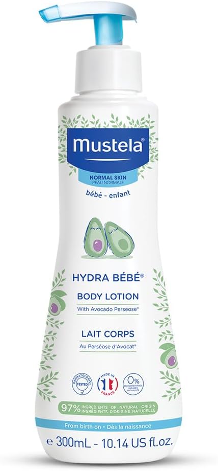 Mustela Hydra Bebe Baby Lotion - Subtle Natural Scent - Hydrating - 300ml