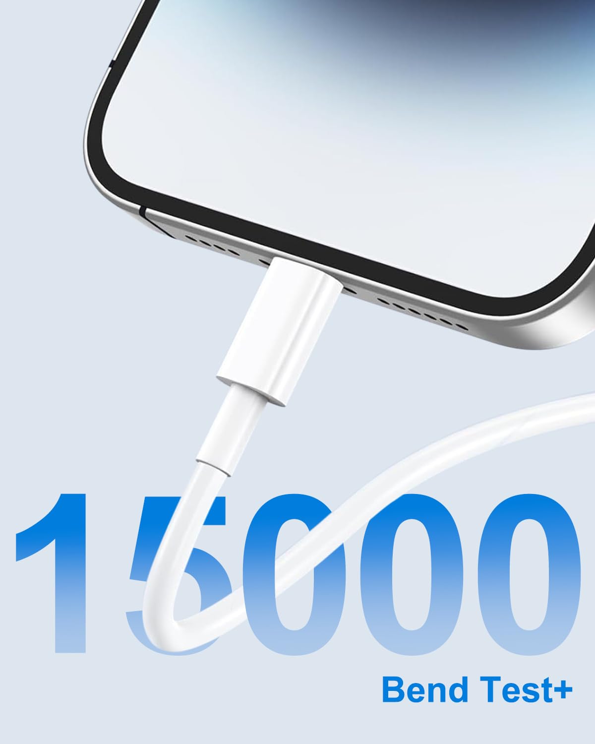 iPhone Charger Cable 2M, [Apple MFi Certified] USB to Lightning Cable 2M