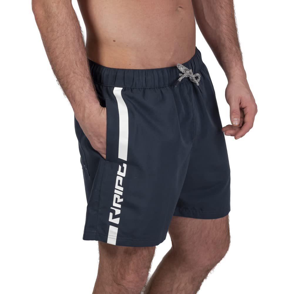 RIPT Men’s Quick Dry Swim Shorts Mesh Lining Drawstring UV 50 Beach Trunks