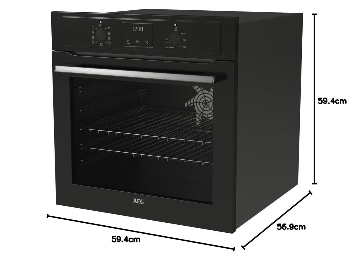 AEG Built-in Oven BEX535A61B, 72 L, Class A, Black