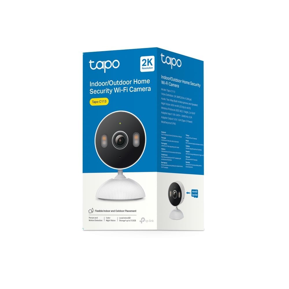 Tapo C110 2K 3MP Indoor Security Camera Pet Camera Dog Camera