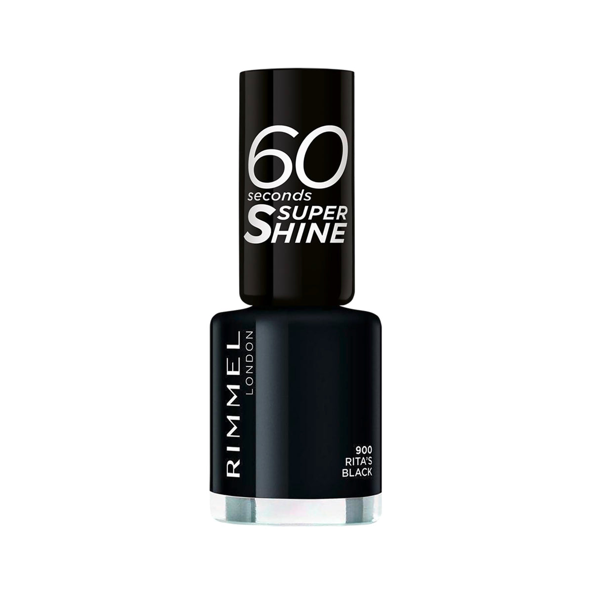 Rimmel 60 Seconds Super Shine Nail Polish, 740 Clear, Quick-Dry Nail Polish, Ultra-Shiny Finish, Easy to Apply, Vibrant Colour, Long-Wearing, Improved Formula, Vegan, 8ml