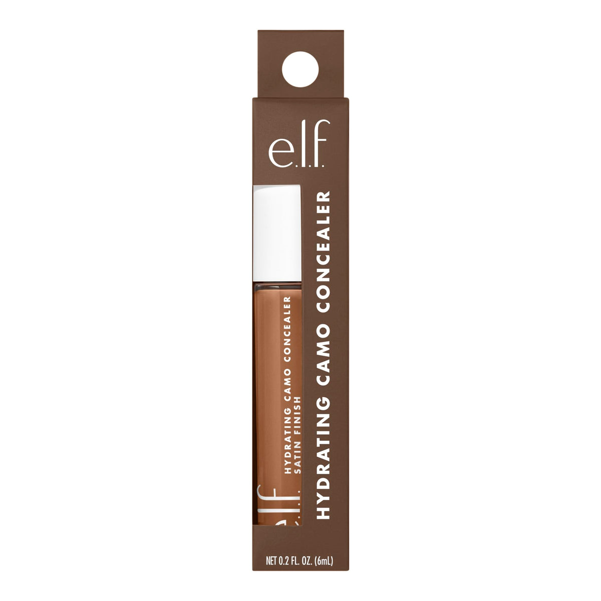 e.l.f. Hydrating Camo Concealer, Satin Finish, Conceals, Corrects & Highlights, Fair Warm, 0.203 Fl Oz (6mL)