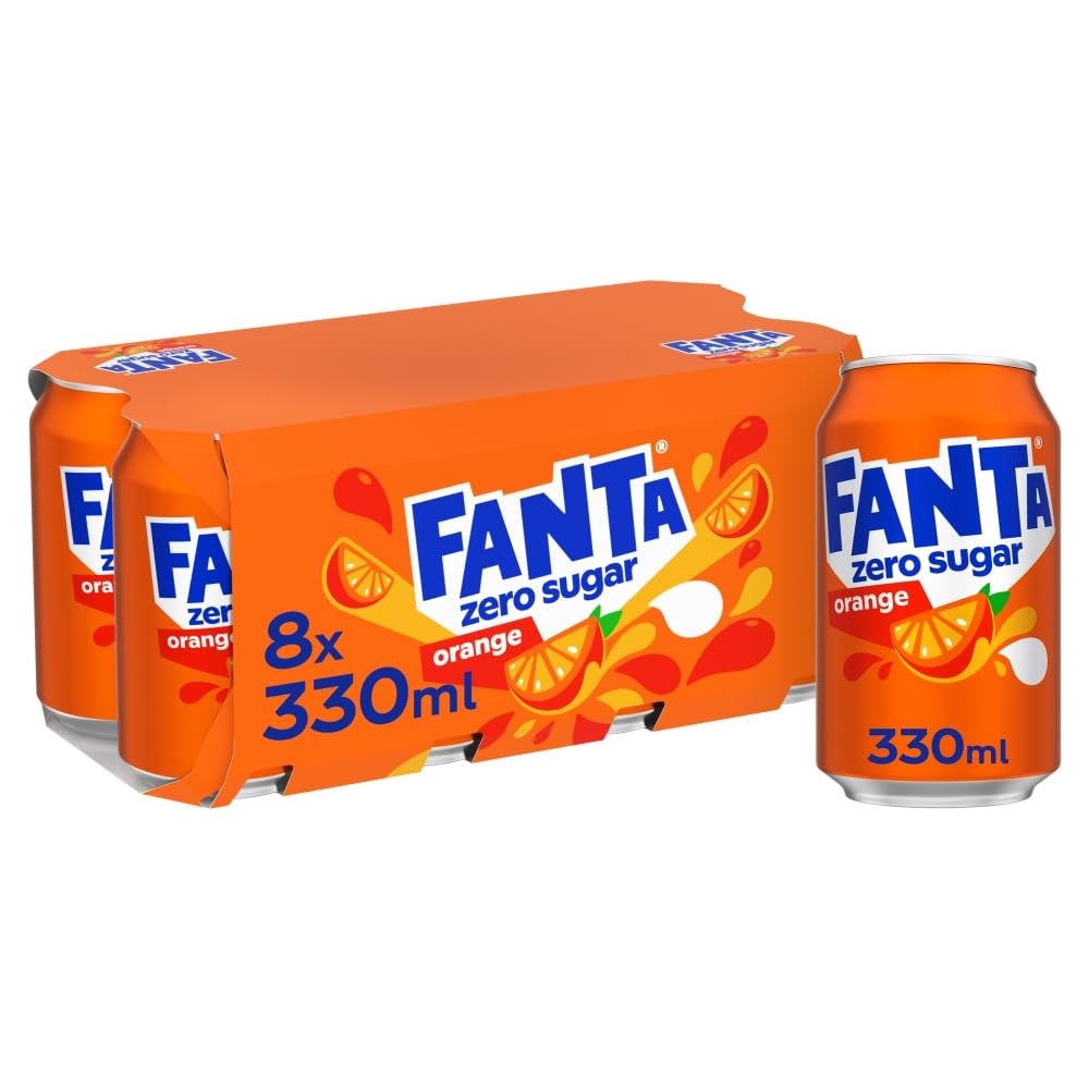 Fanta Fruit Twist Soft Drink Cans, 8 x 330 mL
