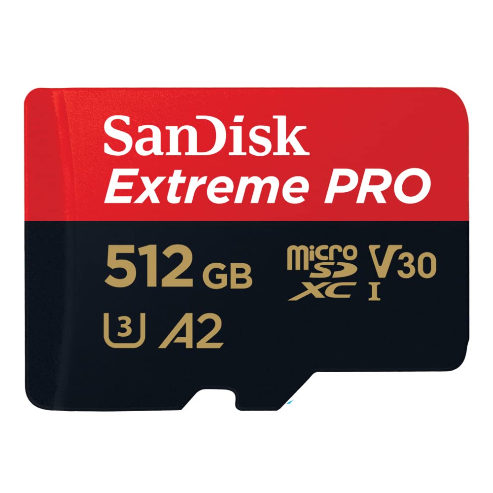 SANDISK Extreme PRO microSD Card + Adapter 128GB, Up to 200MB/s Read Speeds