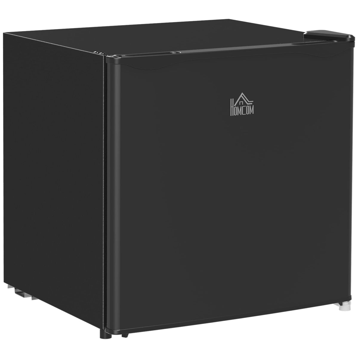 HOMCOM 46L Table Top Mini Fridge with Ice Box, Reversible Door, Cream