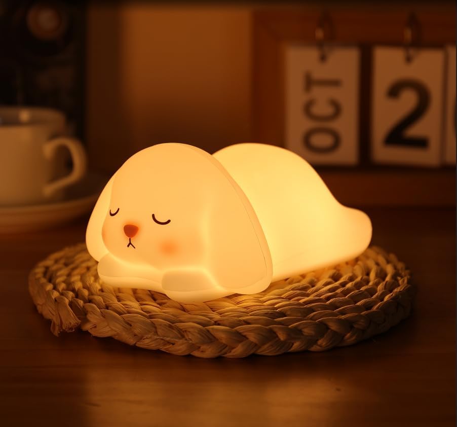 ZKLiLi Cat Night Light for Kids,Cute Night Lamp for Nursery,Squishy Silicone Touch Lights Portable, Gift for Birthday and Christmas for Kids Baby Children (Battery Cat)