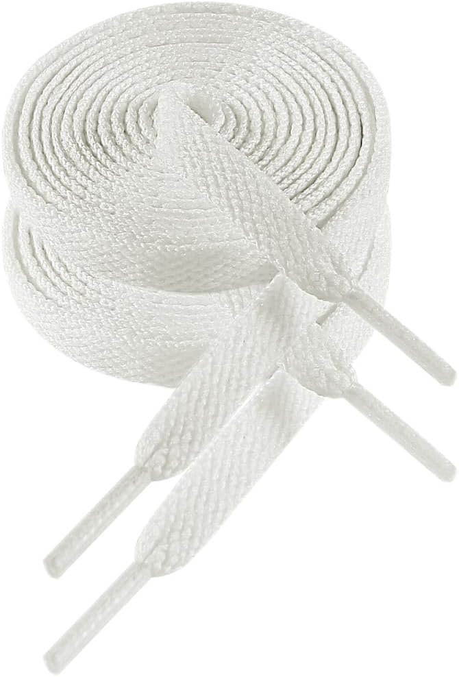 VSUDO 8mm Flat Shoe Laces for Trainers, Trainer Laces, Shoelace for Sneaker
