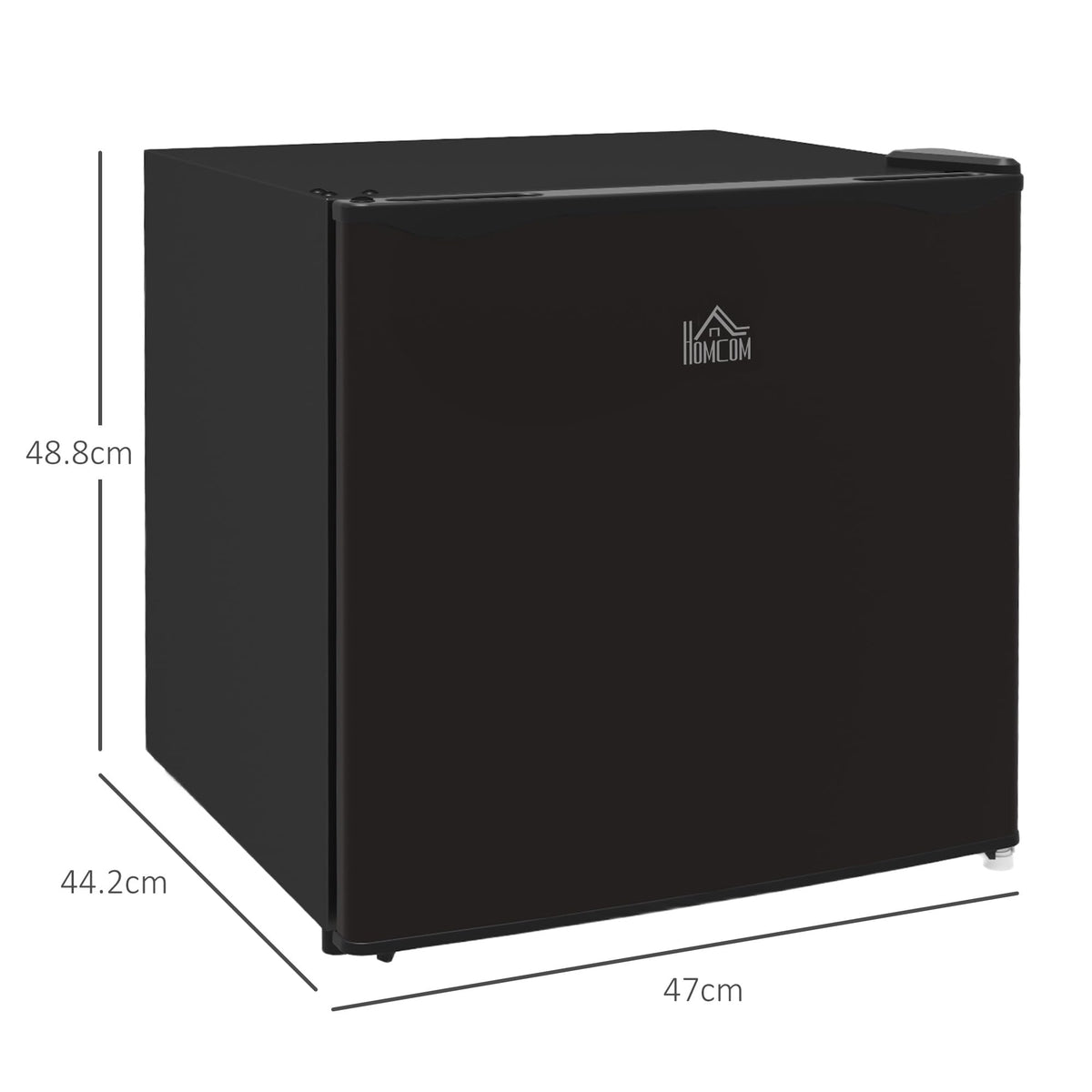 HOMCOM Tabletop Mini Freezer, 35L Capacity, Reversible Door, Silver Tone