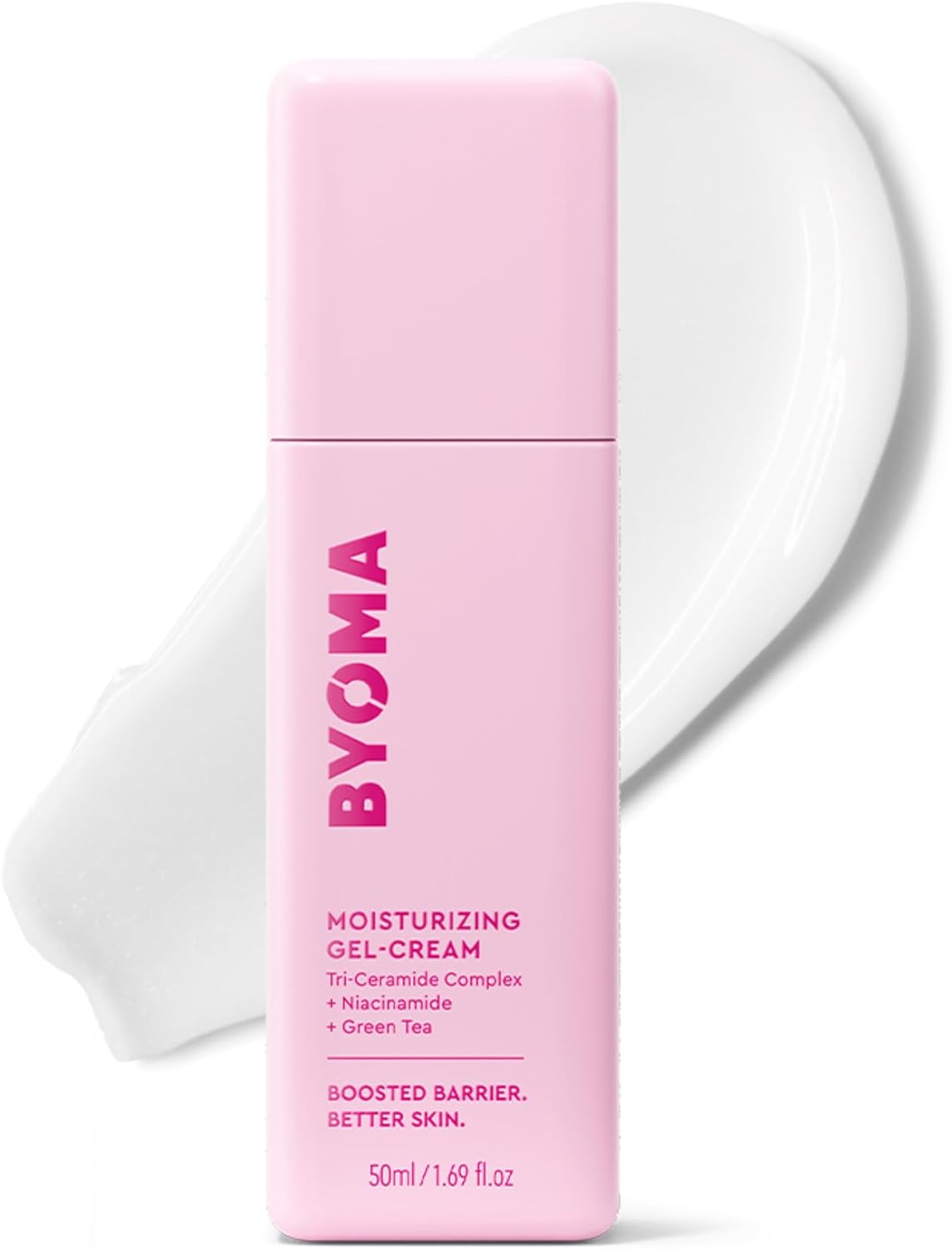 BYOMA Moisturising Gel Cream, Lightweight Oil Free Daily Moisturiser (50ml)
