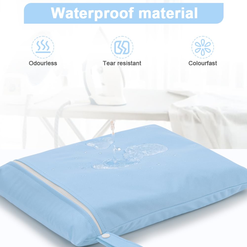 2PCS Wet Bags for Baby Items, Wet Swimsuits, Beach, Camping(Black)