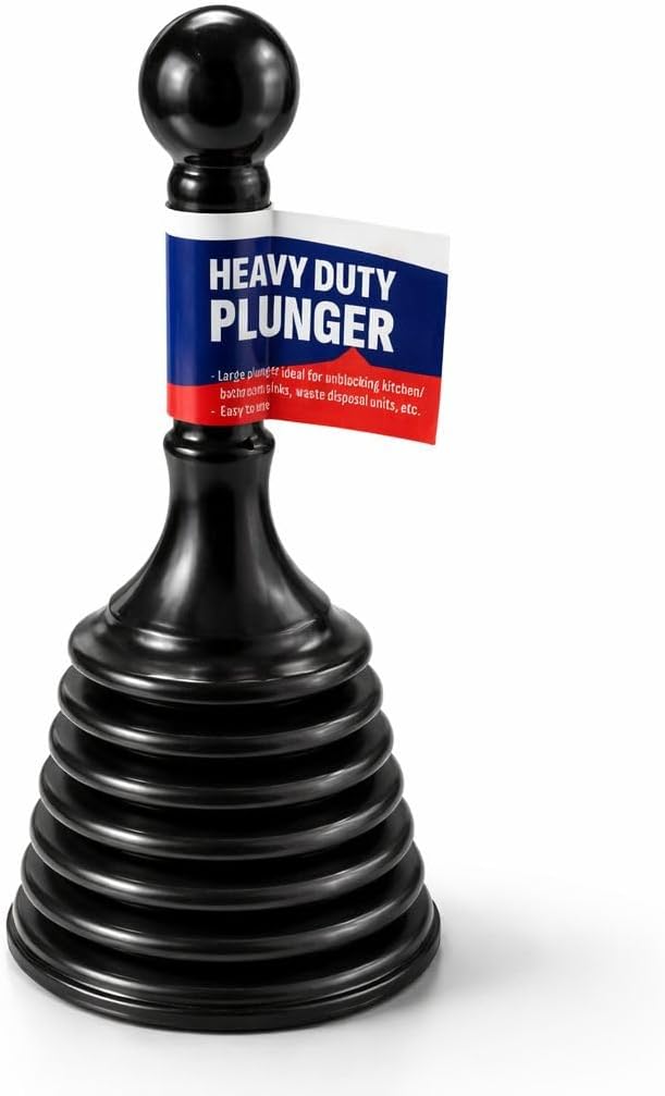Plunger Toilet Sink Drain Bath Unblocker Cleaner Pump Plunger Ideal for Kitchens Bathrooms Sinks Bowls Baths Waste Pipes Showers Plumbers Plunger Powerful Unblocker Tools (Pack of 1)