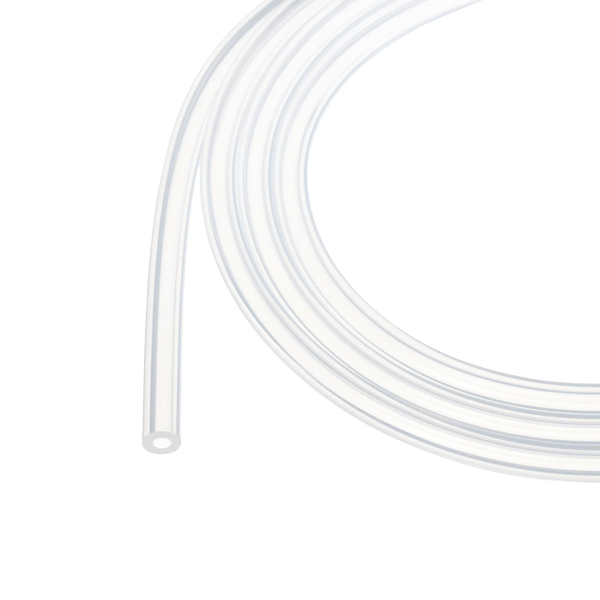 3.3ft Silicone Tubing 4mm ID 6mm OD Clear Industrial Plastic Tubing Pure Silicone Hoses for Pump Siphoning Draining Irrigation Brewing, 1/4"