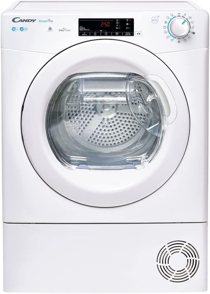 Candy CSOEC10TE 10kg Condenser Tumble Dryer, Sensor Dry, EasyCase, WiFi, White