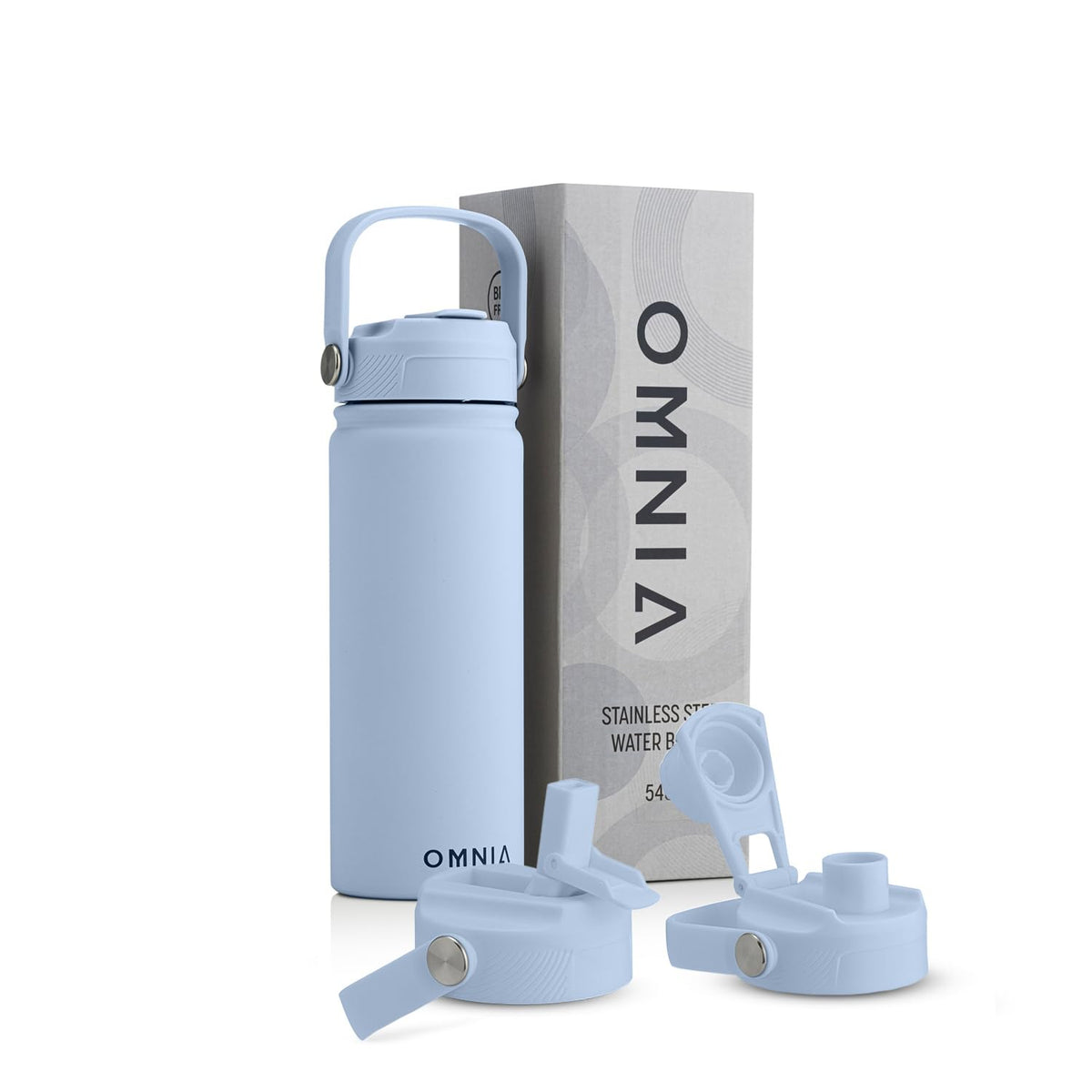 Vacuum Insulated Stainless Steel Water Bottle, 2 Lids (Straw & Spout) Leakproof, BPA-Free, Reusable Flask Ideal for Travel and Outdoors (Gradient Purple - 750 ml)