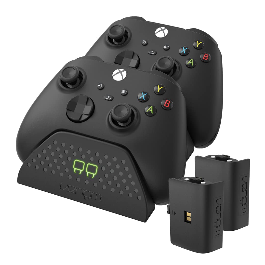 Venom Replacement Battery Packs for Xbox Charging Dock - White (Xbox Series X & S/Xbox One)