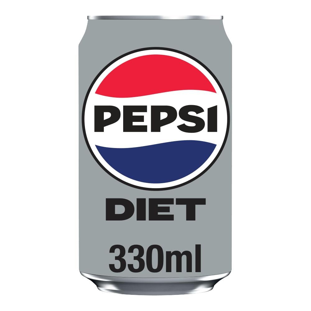 Pepsi Diet Cola | 330ml Can | 24 Pack