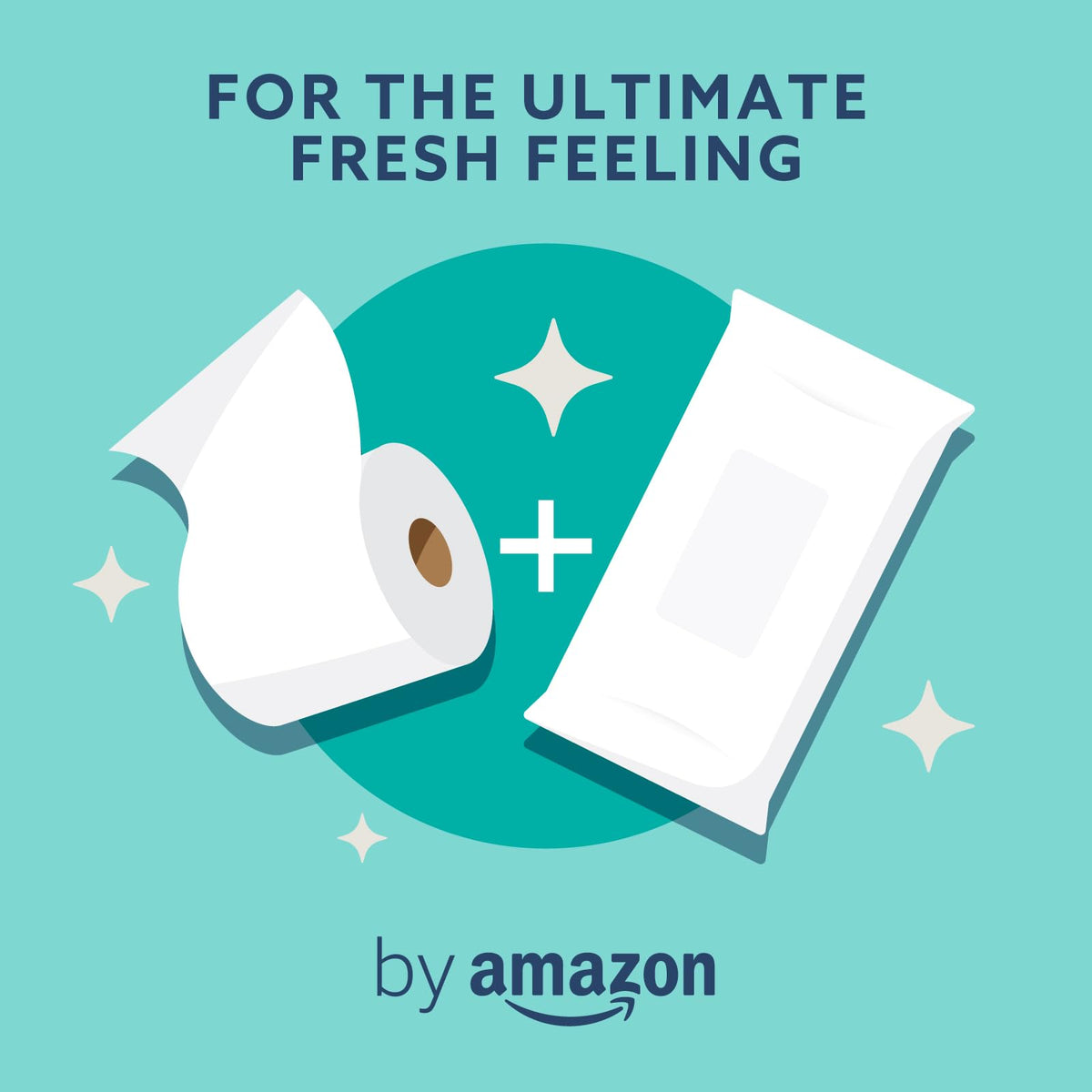 by Amazon Gentle Moist Toilet Tissues with Aloe Vera, Flushable, 240 Count (6 Packs of 40 sheets)