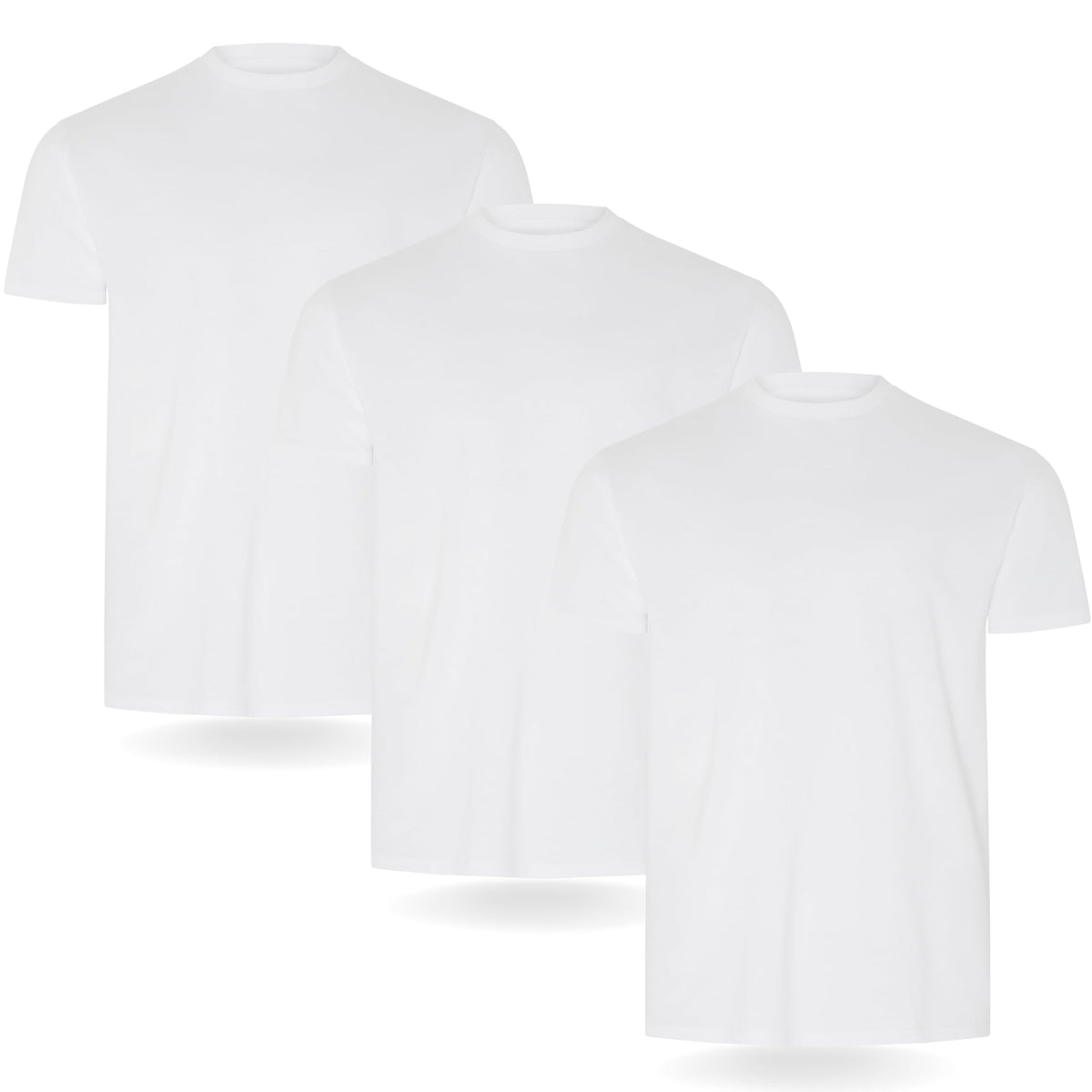 FM London 3/5 Pack Mens T Shirt, Premium Weight, 100% Cotton & Super Soft