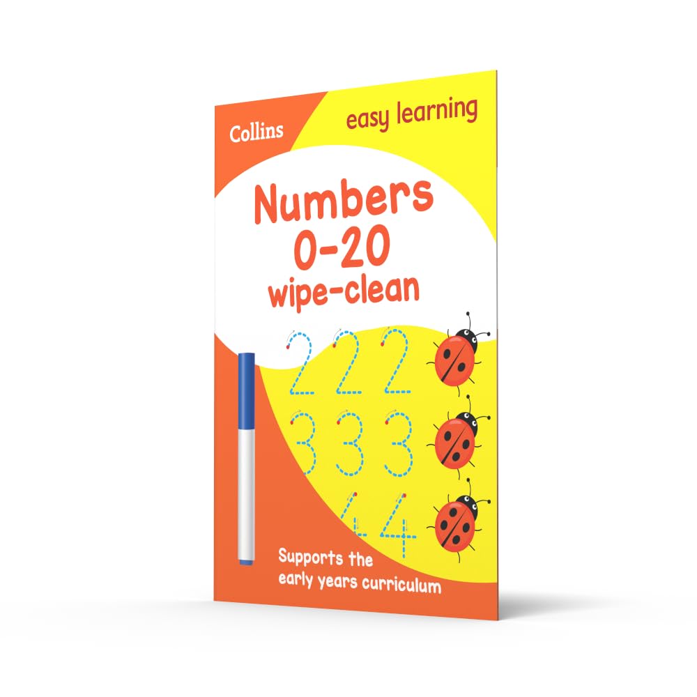 Numbers 0-20 Age 3-5 Wipe Clean Activity Book: The ideal home learning resource packed with number writing and early childhood educational activities (Collins Easy Learning Preschool)
