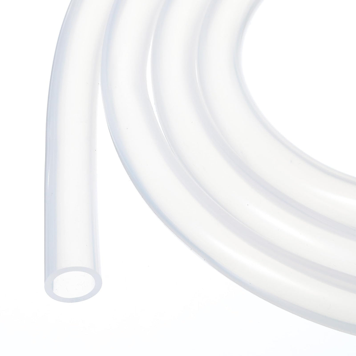 3.3ft Silicone Tubing 4mm ID 6mm OD Clear Industrial Plastic Tubing Pure Silicone Hoses for Pump Siphoning Draining Irrigation Brewing, 1/4"