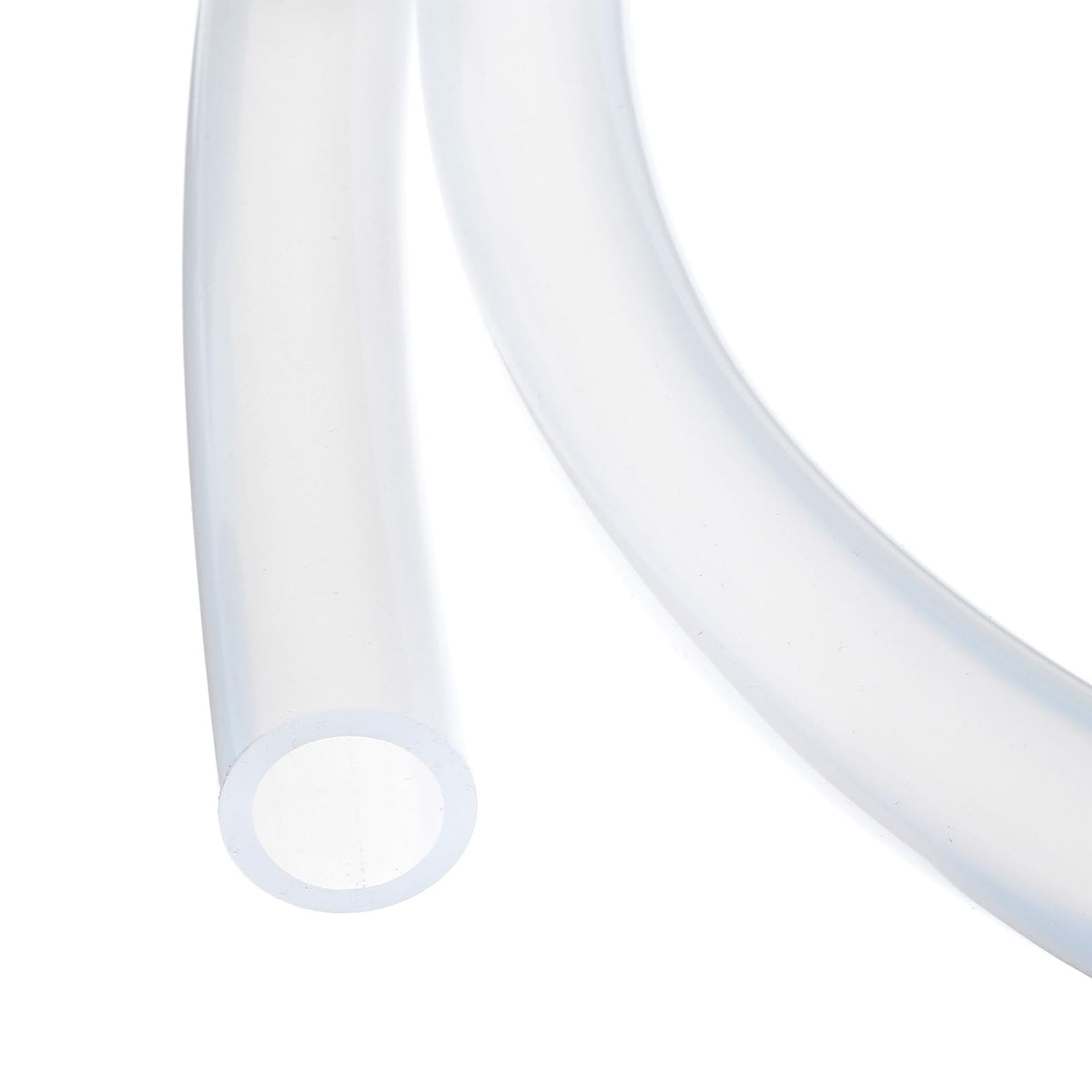 3.3ft Silicone Tubing 4mm ID 6mm OD Clear Industrial Plastic Tubing Pure Silicone Hoses for Pump Siphoning Draining Irrigation Brewing, 1/4"