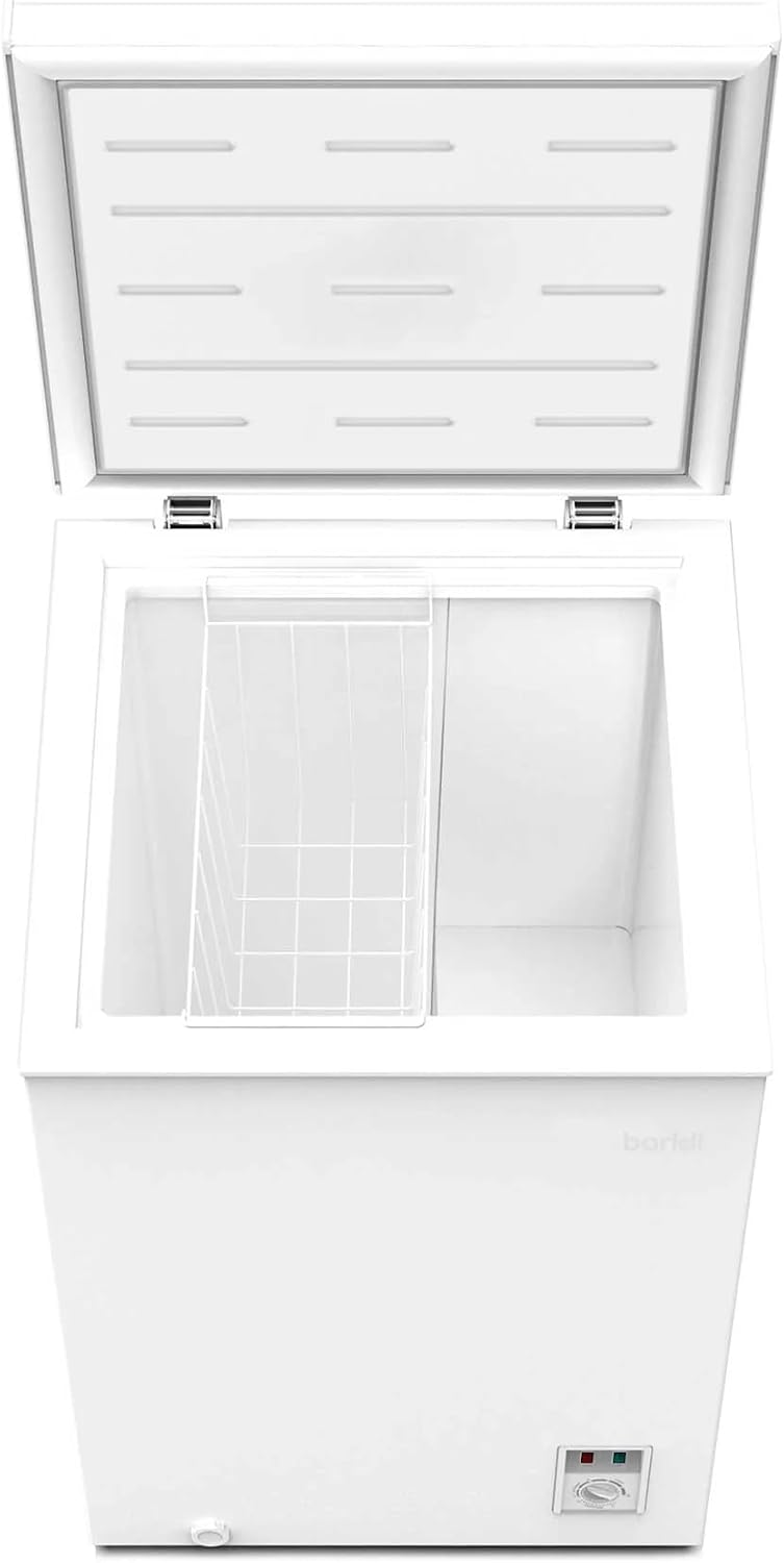 Baridi 299L Freestanding Chest Freezer with Adjustable Thermostat, Black - DH261