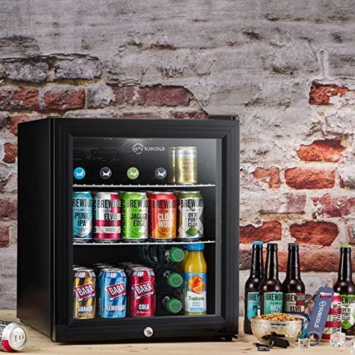Subcold Super50 LED Beer Fridge | 55 Cans | 3-18°C | Glass Door