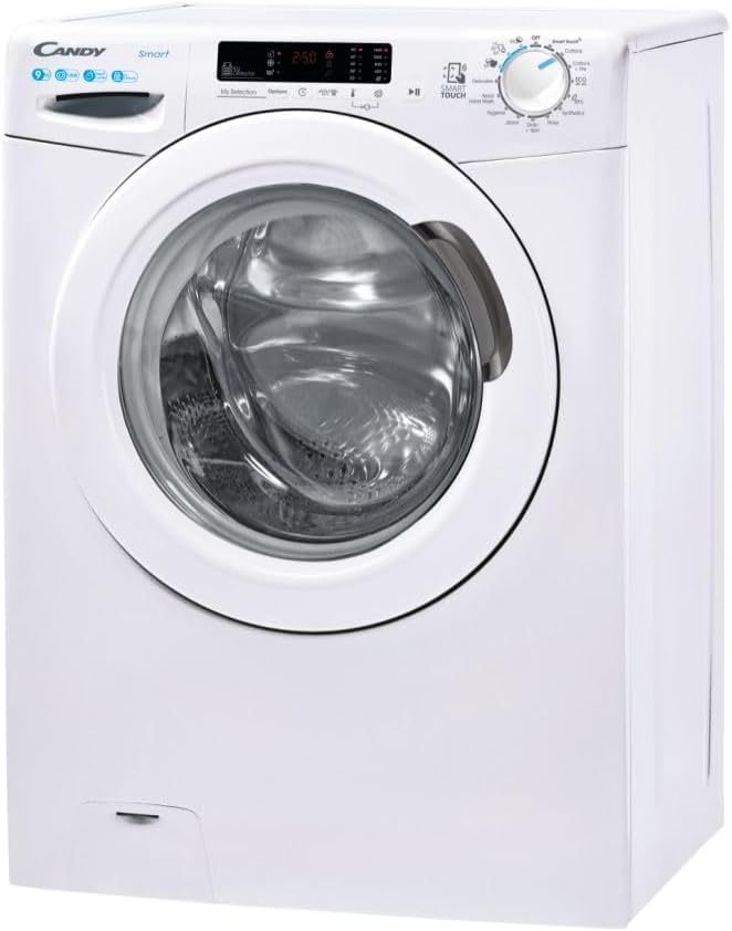 Candy CS1492DW4 Smart Freestanding Washing Machine 9KG 1400rpm, B Energy, White, NFC