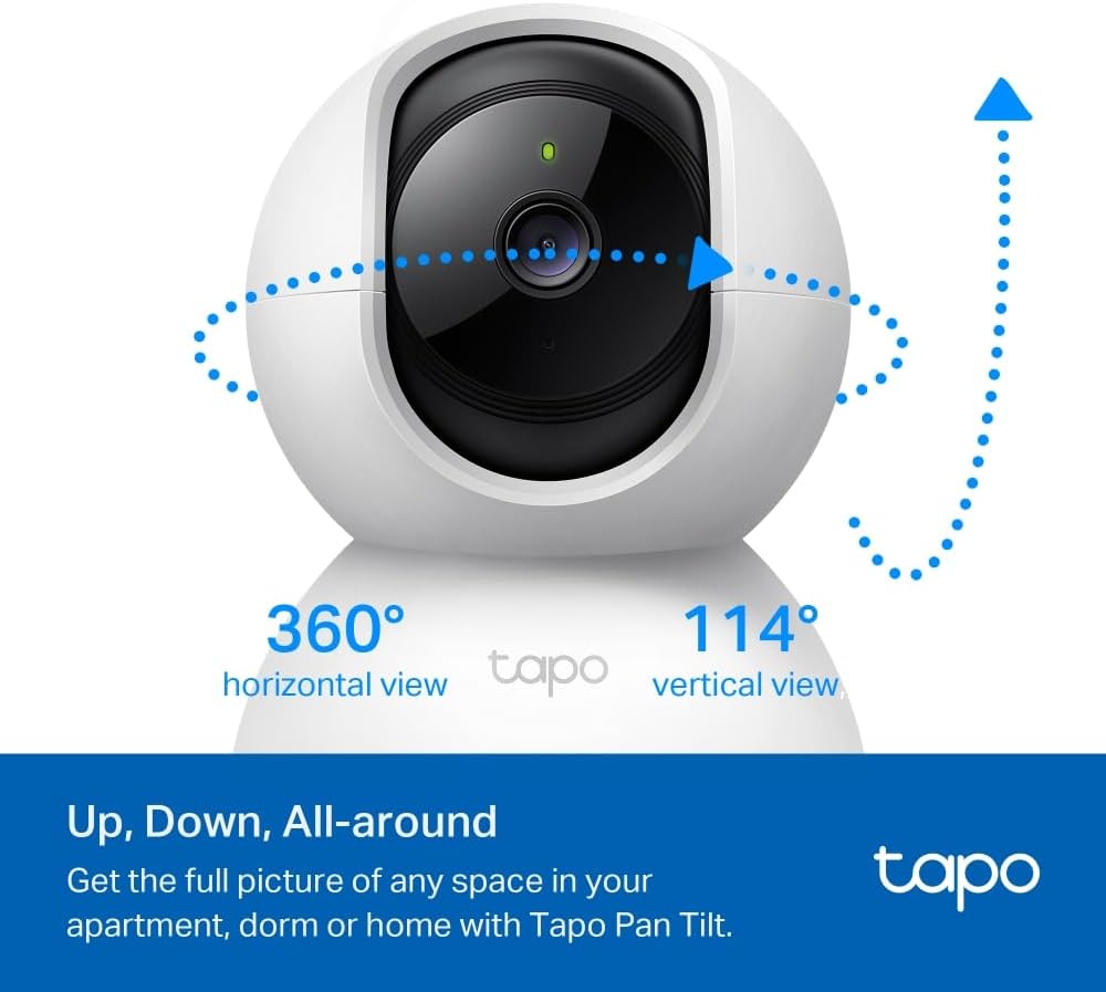 Tapo C210 2K 3MP Pan/Tilt Indoor Security Camera Pet Camera House Security