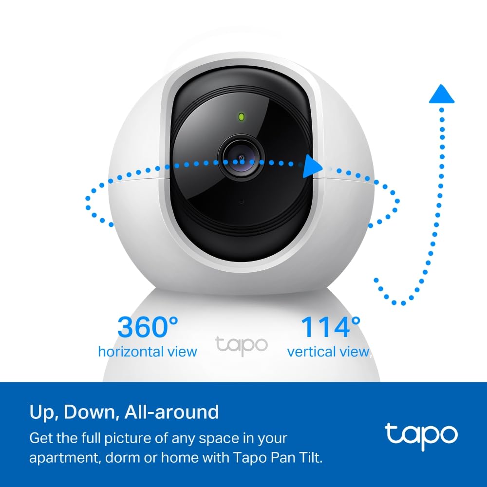 Tapo C210 2K 3MP Pan/Tilt Indoor Security Camera Pet Camera House Security