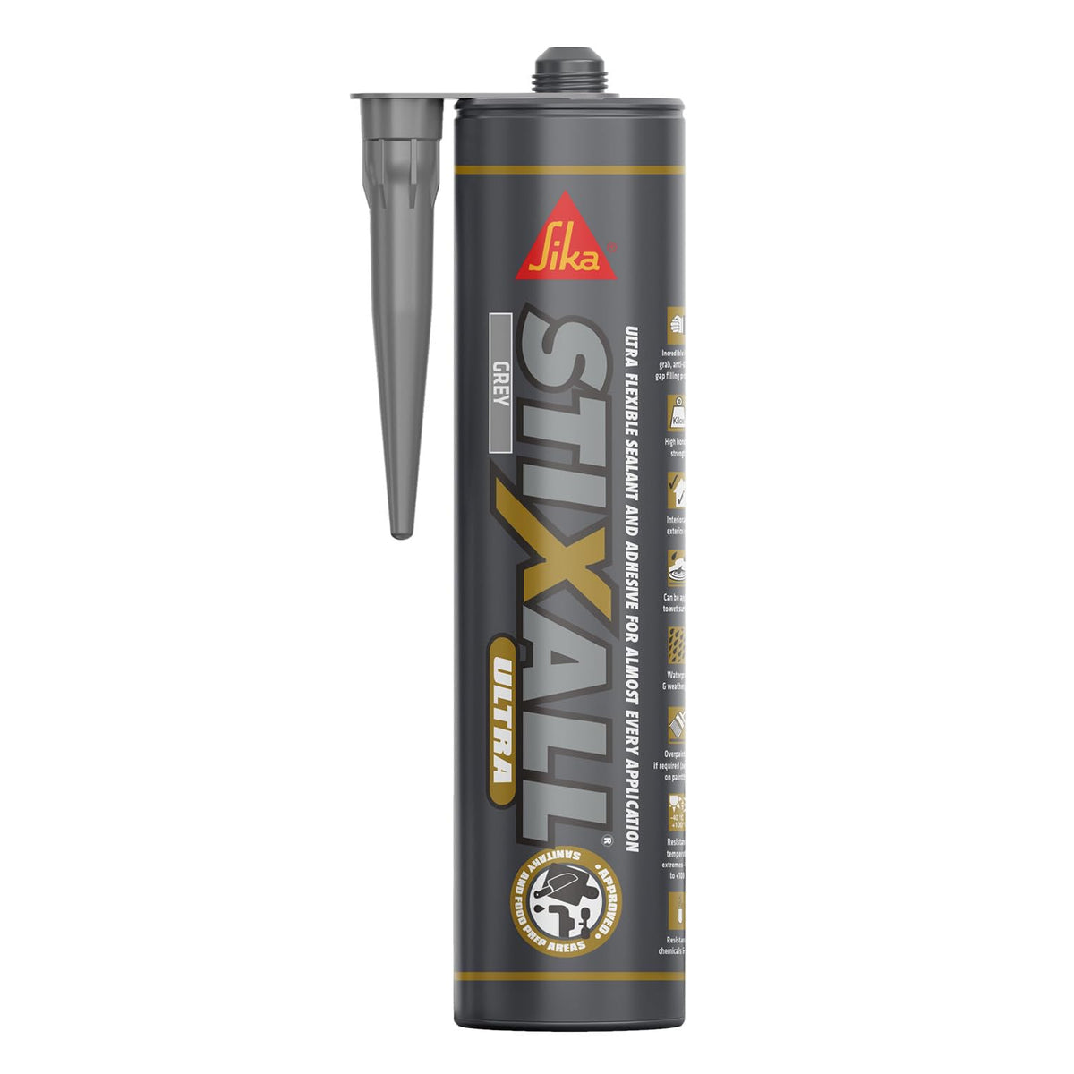 Sika Stixall Extreme Power Sealant And Adhesive, Crystal Clear, 290ml
