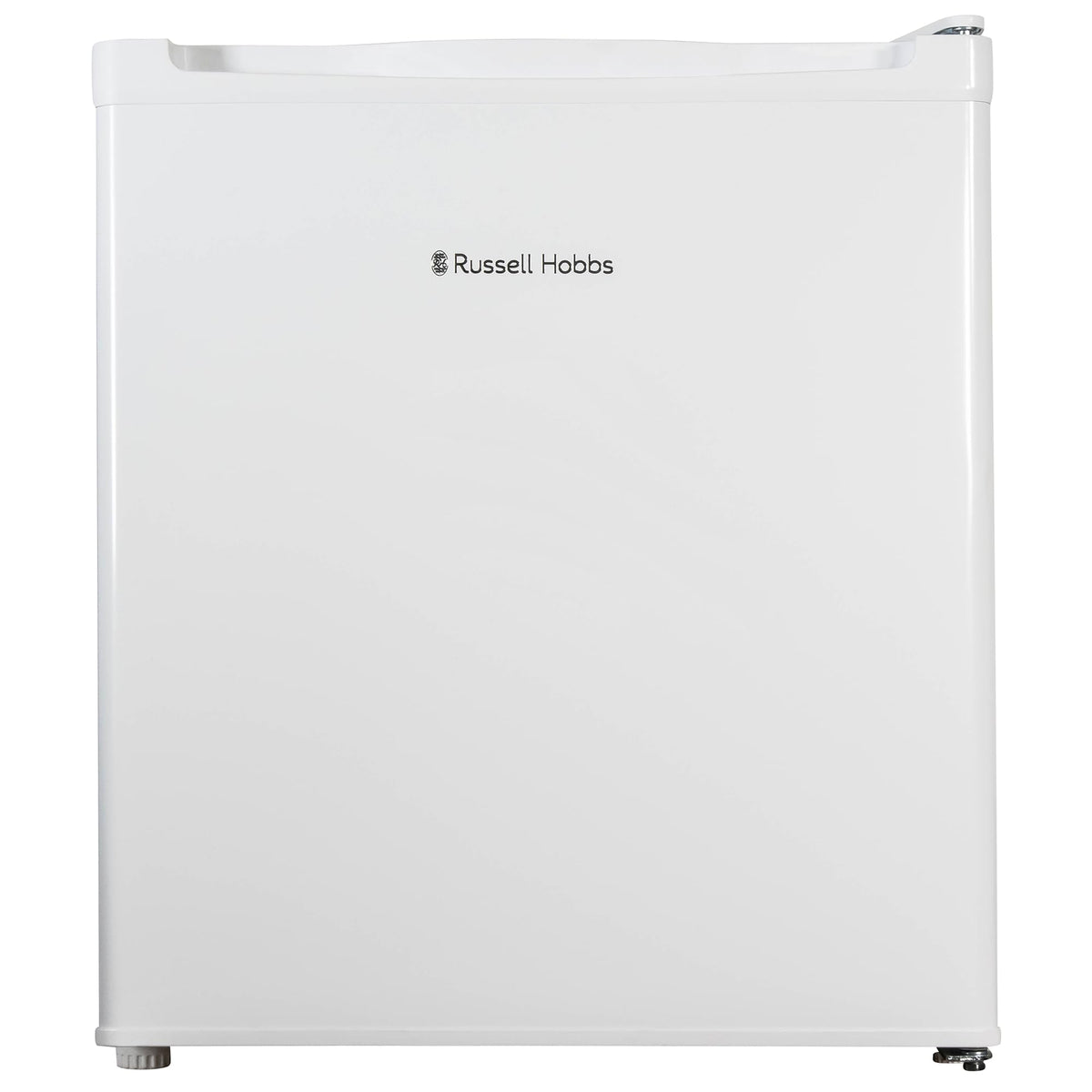 Russell Hobbs Table Top Larder Mini Fridge 66L Capacity, Reversible Door & Adjustable Feet, 0 to 8 Degrees Manual Temperature Control, Silver RH67TTLF0E1SS