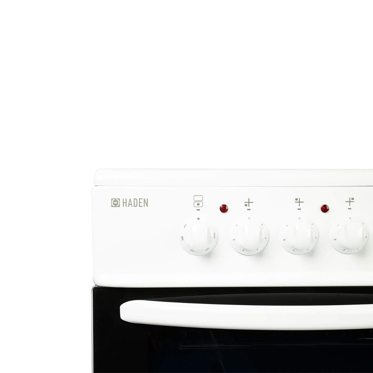 Haden Double Oven 50cm Electric Cooker 4 Zone Ceramic Hob White