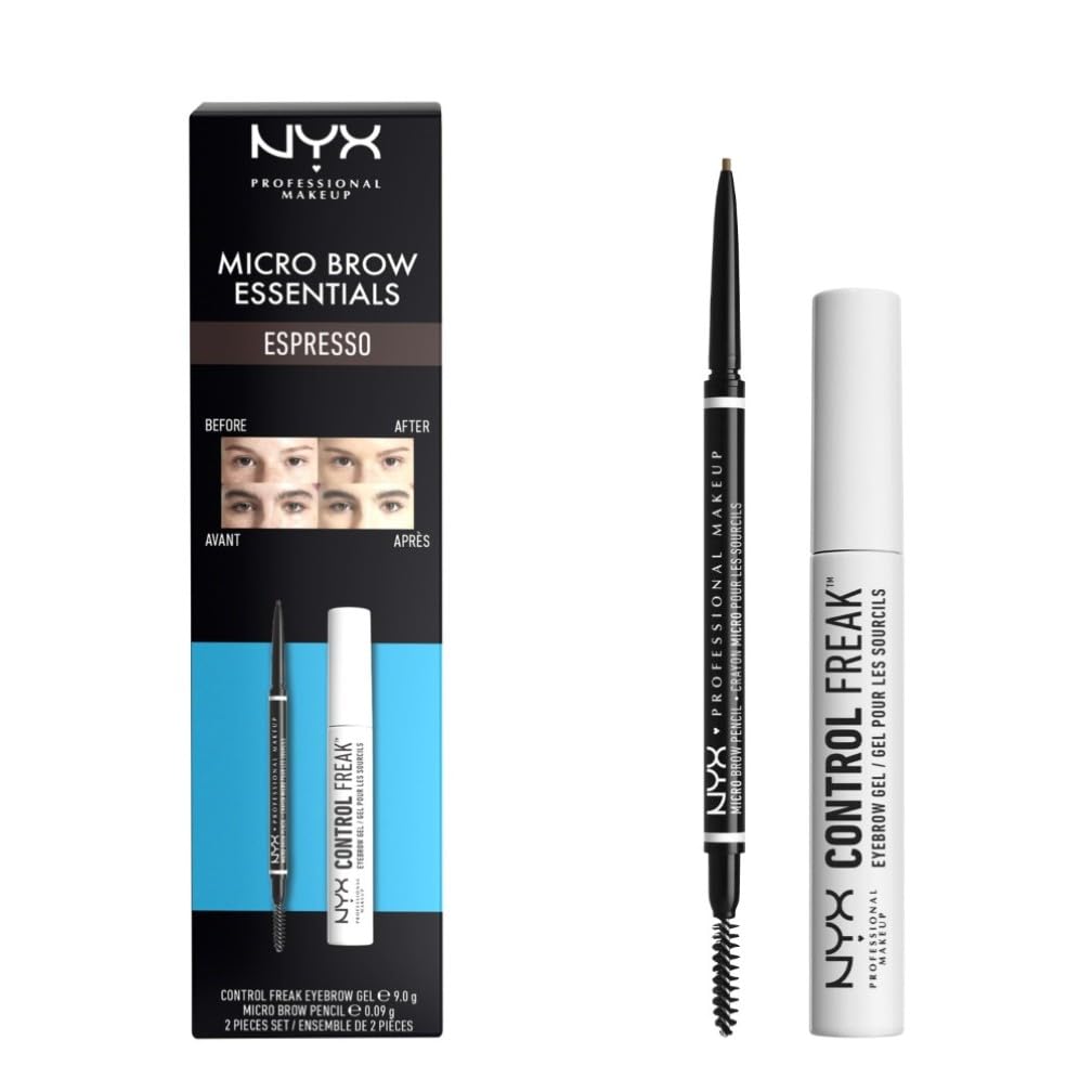 NYX Professional Makeup Micro Brow Pencil, Dual Ended Precise: Ash Brown