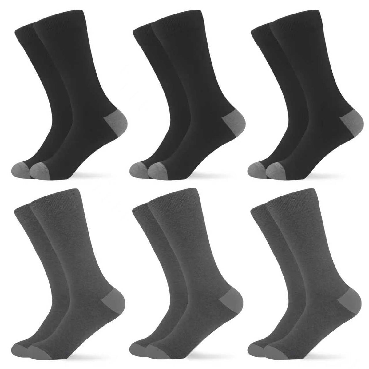 WeciBor Men's Bamboo Seamless Socks 6/12 Pack