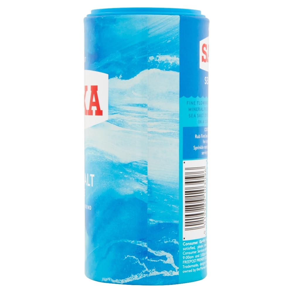 Saxa Fine Table Salt for Table & Cooking, 750 g Drum (1-Pack)