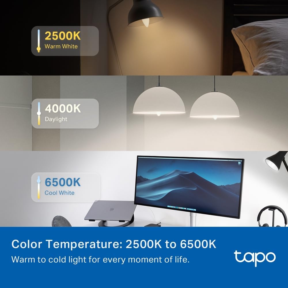 Tapo L430C(2-Pack) E14 Smart Bulb Candle Multicolour LED Light Bulb
