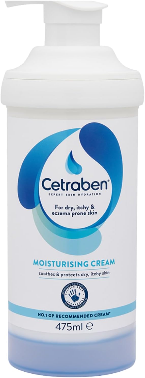 Cetraben Moisturising Cream for Dry, Sensitive & Eczema-Prone Skin, 475ml