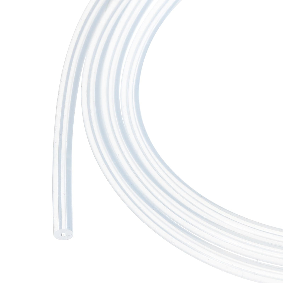 3.3ft Silicone Tubing 4mm ID 6mm OD Clear Industrial Plastic Tubing Pure Silicone Hoses for Pump Siphoning Draining Irrigation Brewing, 1/4"