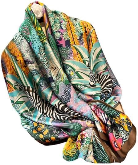 Trillion London® Silk Shawl Birthday Gifts for Women - Designer Silk Scarf