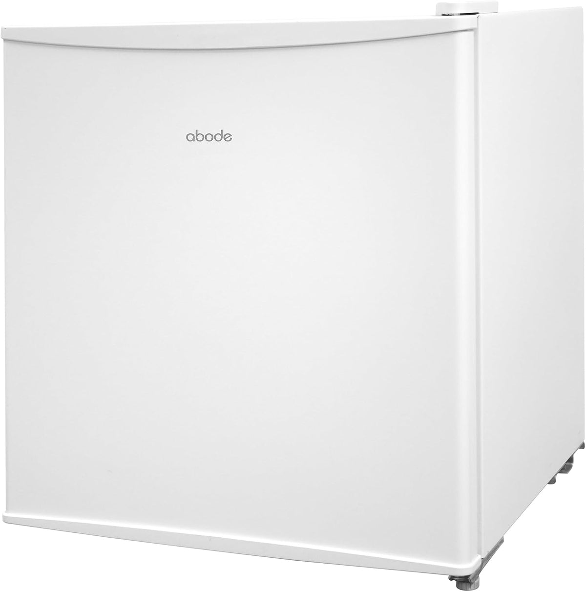 Abode Table Top Mini Fridge White Freestanding 43 Litre Capacity with Reversible Door & Ice Box, Adjustable Feet & 1 Wire Shelf ATTF0E1W (White)