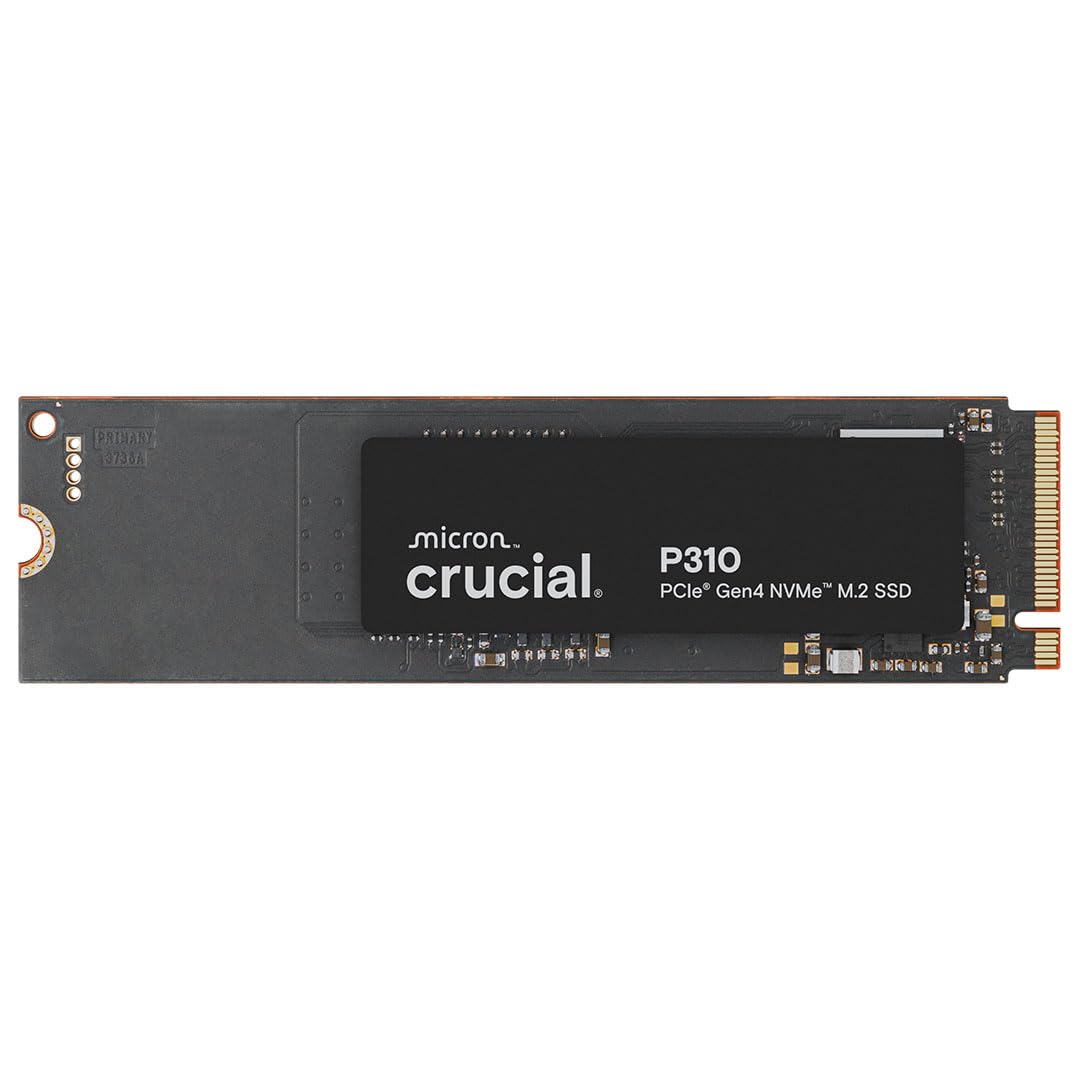 Crucial P310 2TB SSD M.2 2280 NVMe PCIe Gen4, Up to 7,100MB/s, Laptop & Desktop (PC) Compatible, Internal Solid State Drive - CT2000P310SSD801