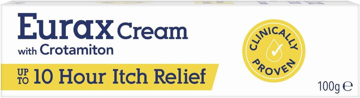 Eurax Itch Relief Cream with Crotamiton, for Itchy & Irritated Skin, 30g