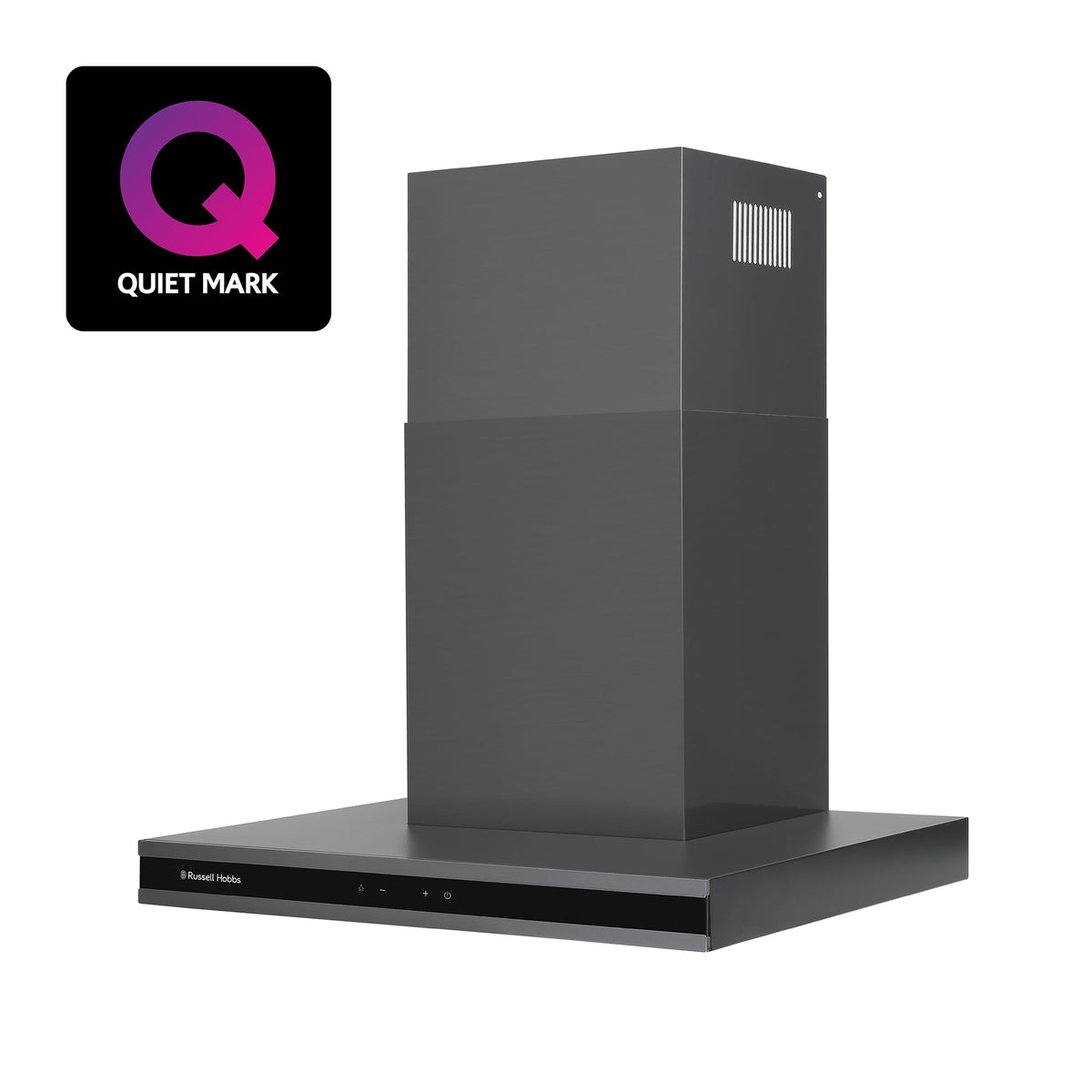 Russell Hobbs 90cm T-Shaped Cooker Hood in Stainless Steel with 3 Speed Settings, 3x Washable Aluminium Filters, Extraction or Recirculation, Boost Function, LED Lights A++ Energy Rating, RHGCH903SS